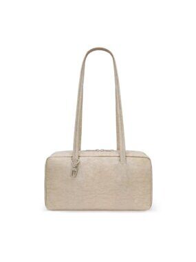 Nylon Bowler Bag Lightweight Slouchy Shoulder Purse Multi-Pocket